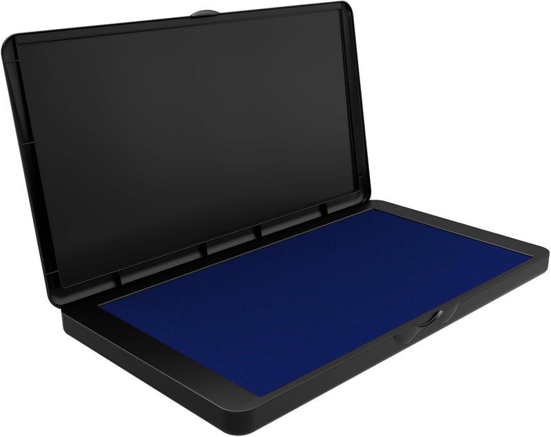 Lsushine Large Stamp Pad, 6.1 x 3.4 Inch Blue Ink Pad Premium Quality Felt Pad Rubber Stamp Ink Pad for Office, Home - Image 1